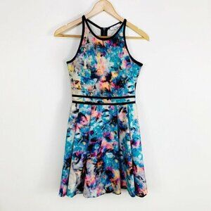 Parker Floral Multicolor Fit & Flare Dress Size XS
